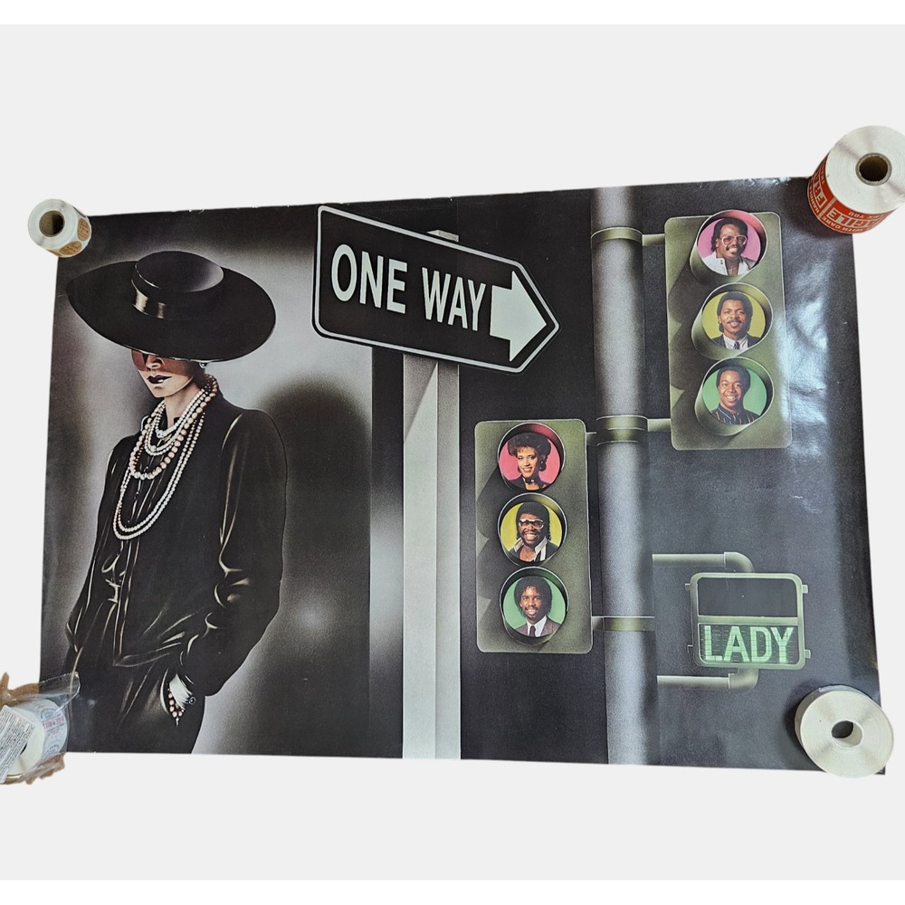 One Way Lady 23" x 33" Record Store Promo Poster‎ 1984 MCA Records Funk  Soul